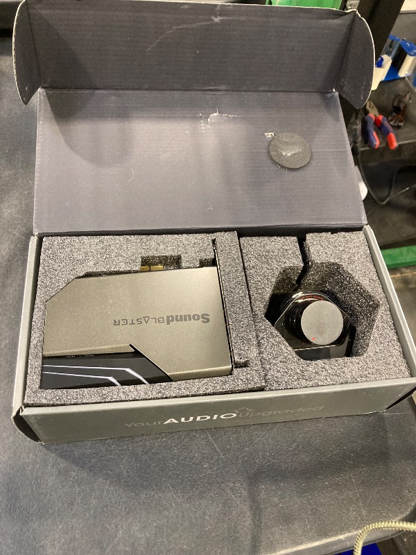 Photo 1 of Creative Sound Blaster AE-7 Hi-Res Internal PCIe Sound Card, Quad-Core Processor, 127dB DNR ESS SABRE-class 9018 DAC, Xamp Discrete Custom Bi-amp, Discrete 5.1/Virtual 7.1, Dolby, DTS Encoding (Black)
