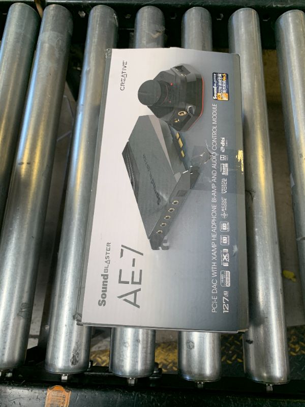 Photo 1 of Creative Sound Blaster AE-7 Hi-Res Internal PCIe Sound Card, Quad-Core Processor, 127dB DNR ESS SABRE-class 9018 DAC, Xamp Discrete Custom Bi-amp, Discrete 5.1/Virtual 7.1, Dolby, DTS Encoding (Black)