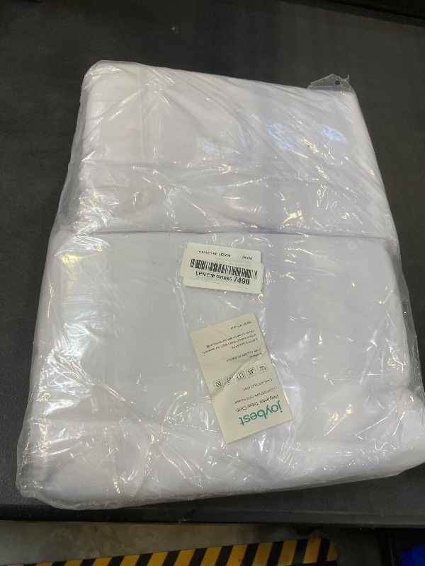Photo 1 of joybest 6 Pack White 108 Inch Round Tablecloths, Washable Polyester Fabric Circle Table Cloth for Wedding Party Banquet Birthday Buffet Restaurant