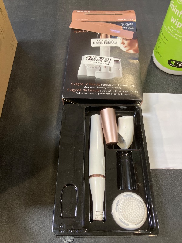 Photo 1 of Braun Face Epilator Facespa Pro 911, Facial Hair Removal for Women, Hair Removal Device, 3-in-1 Epilating, Cleansing Brush and Skin Toning with 3 Extras