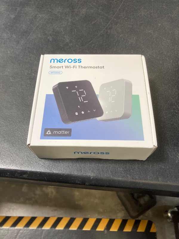 Photo 1 of meross Smart Thermostat for Home, WiFi Thermostat Works with Matter, Alexa, Apple Home, Google Assistant, App & Voice Control, 7x24h Scheduling, Energy Saving, C-Wire Required (Not Included)