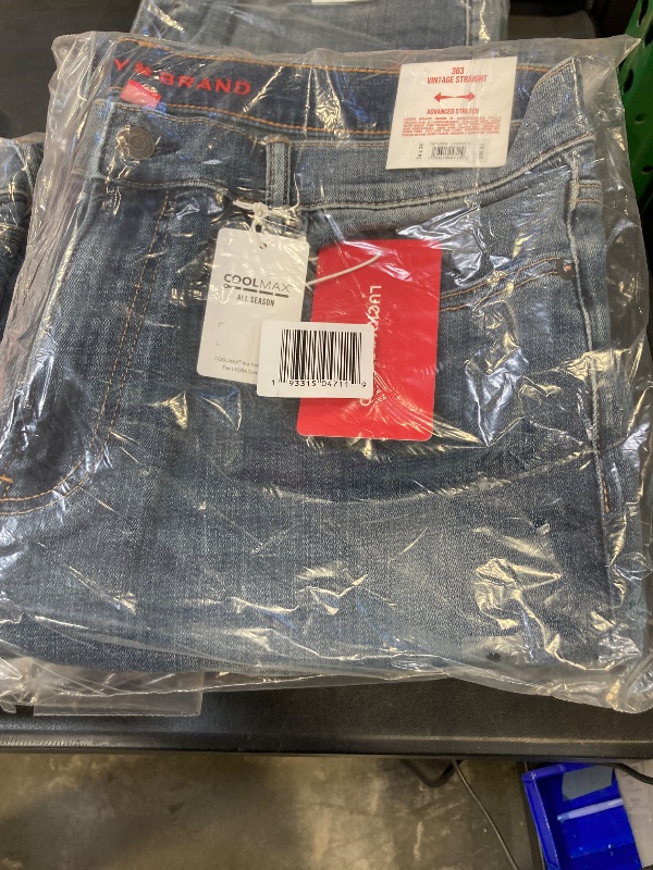 Photo 1 of Lucky Brand Men's 363 Straight Coolmax Jeans - Harrison
34x34