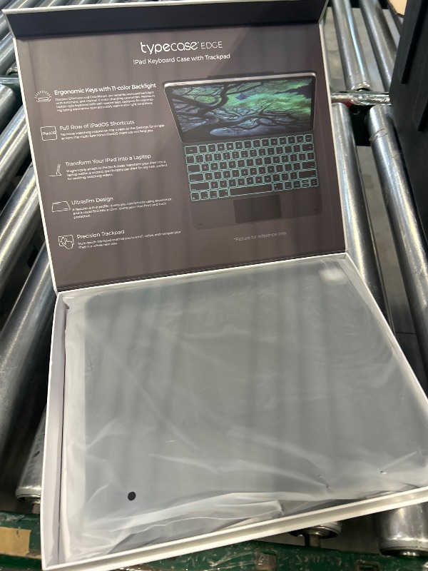 Photo 1 of typecase Edge Keyboard Case for iPad Air 13-inch(M4/M3/M2, 2026/2025/2024) & iPad Pro 12.9-inch(6th/5th/4th/3rd Gen), Magic Keyboard with 11-Color Backlight, Multi-Touch Trackpad, Pencil Holder, Black