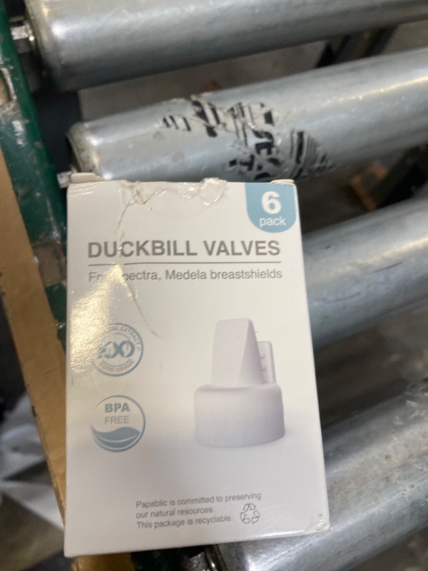 Photo 1 of [6-Count] Papablic Duckbill Valves, Replacement Milk Valves Compatible with Spectra S1 S2 & Medela Breast Pumps Parts Accessories, BPA & DEHP Free, Food-Grade Silicone, Easy to Clean, White