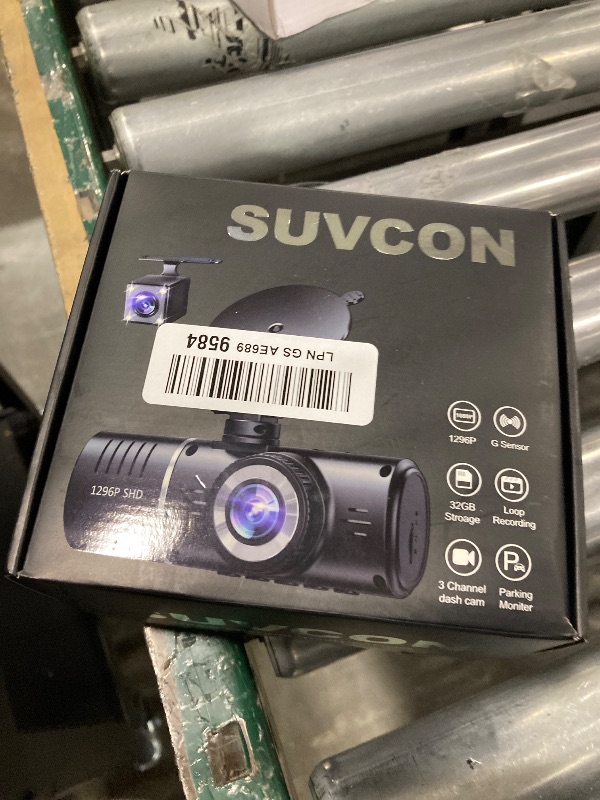 Photo 1 of Dash Cam Front and Rear, 1080P Dash Camera for Cars, 3 Channel Car Camera Front Rear and Inside with 32GB Card, Loop Recording, Night Vision, HDR, 24Hr Parking, G-Sensor