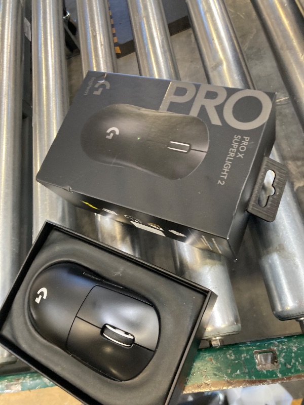 Photo 1 of Logitech G PRO X Superlight 2 Wireless Gaming Mouse, 60g Pro-Grade with 5 Programmable Buttons, 44k DPI Sensor, 8kHz Report Rate, USB-C Charging for PC/Mac - Black
