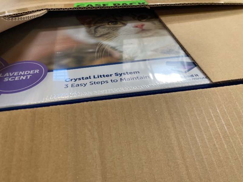 Photo 1 of PetSafe ScoopFree Disposable Crystal Cat Litter Tray - Easy Cleaning Box - Refill Tray for Automatic Litter Box - Lavender Scent - 4.3 lb Bags - 3 Pack