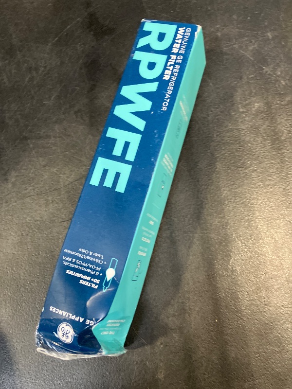 Photo 1 of GE RPWFE Refrigerator Water Filter, Genuine Replacement Filter, Certified to Reduce Lead, Sulfur, and 50+ Other Impurities, Replace Every 6 Months for Best Results, Pack of 1