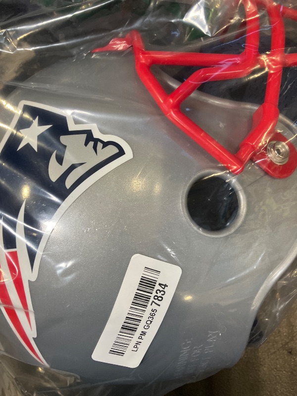 Photo 1 of New England Patriots Kids Medium NFL Helmet & Uniform Set