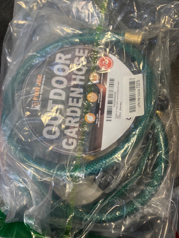 Photo 1 of Garden Hose Leakproof for Gardener: 1/2” PVC Water Hoses with GHT Fittings - 3 FT No Kink and Flexible for Outdoor
