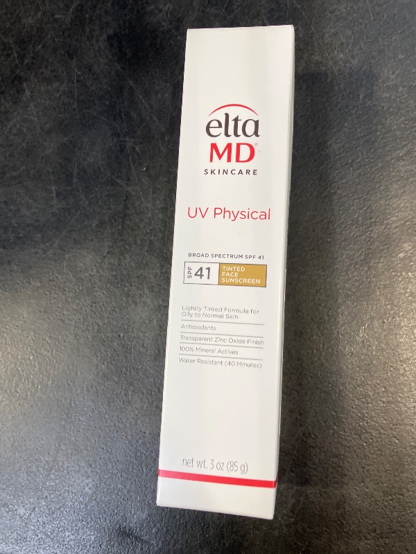 View 2 of EltaMD UV Physical Tinted Mineral Sunscreen for Face SPF 41, 100% Mineral Actives Tinted Face Lotion, Water Resistant, Paraben-Free, Transparent Zinc Oxide Finish, Facial Travel Size Sunscreen 3 oz