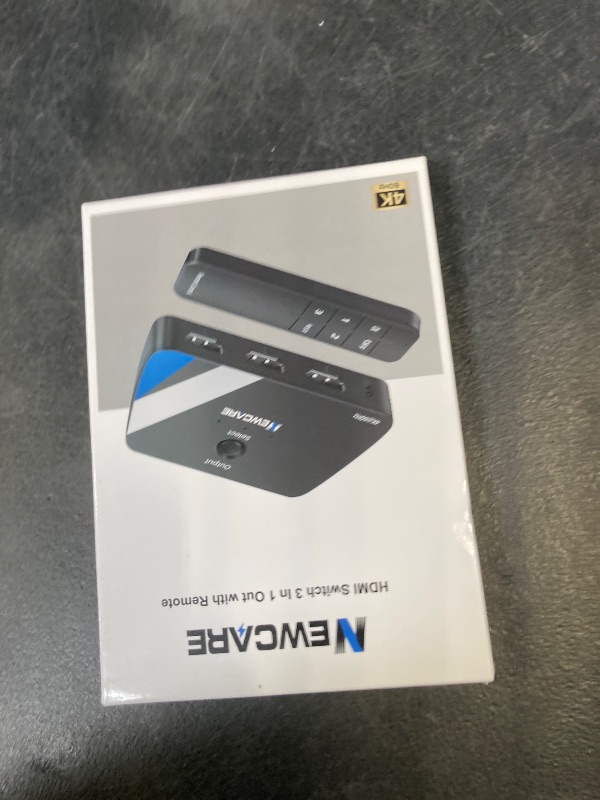 Photo 1 of NEWCARE HDMI Switch 3 in 1 Out, 4K@60Hz HDMI Splitter with Remote, HDMI Switcher Support HDCP2.2 Dolby HDR10+ VRR 3D, Compatible with TV PS5/4 Xbox Laptops PC Projector Blu-ray Player
