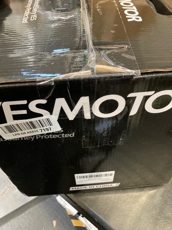 Photo 1 of Yesmotor 3/4 Motorcycle Helmets Retro Open Face Scooters Helmet with Clear Visor for Men and Women- DOT Approved?Matte Black,M?