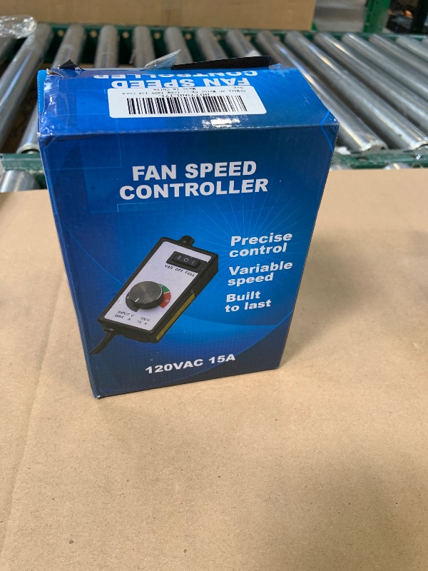 Photo 1 of CDMALL AC Motor Speed Controller for Brushed Motors - 120V 15A Fan Speed Controller with Variable Speed Dial & Fuse Protection, 6 ft Long Cord for Inline Duct Fan, Exhaust Fan, Grow Room, Router