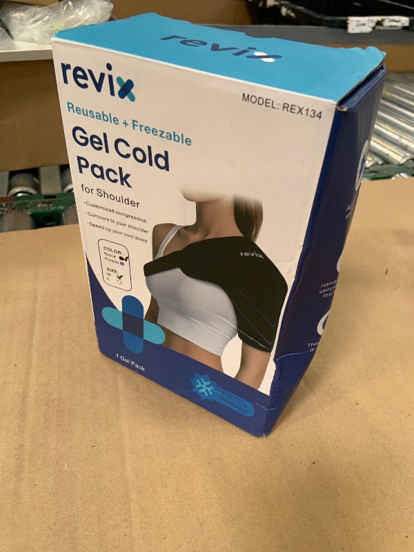 Photo 1 of REVIX Shoulder Ice Pack Wrap, Ice Shoulder Brace for Rotator Cuff and Arm, Reusable Gel Cold Therapy Wrap for Discomfort Relief & Muscle Relaxation