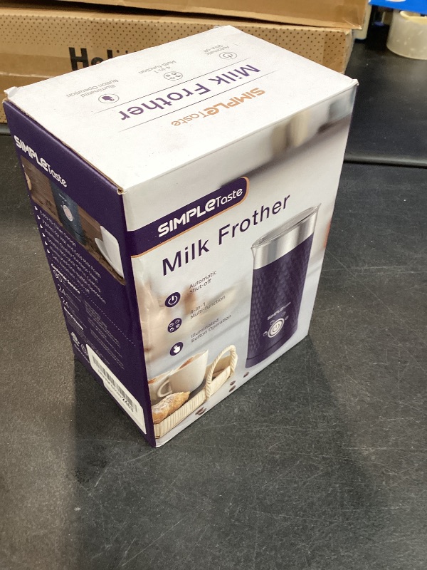 Photo 1 of SIMPLETASTE Milk Frother, 4-in-1 Electric Milk Steamer, Automatic Warm and Cold Foam Maker and Milk Warmer for Latte, Cappuccinos, Macchiato