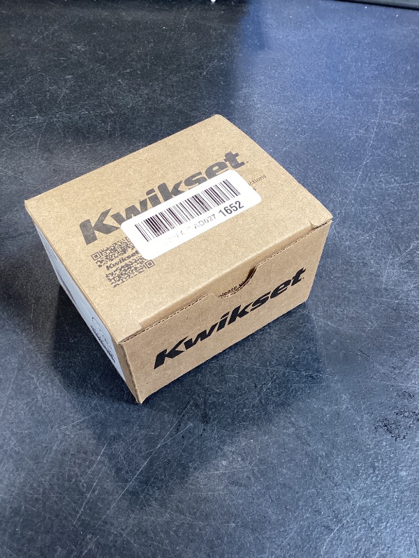 Photo 1 of Kwikset 660 Deadbolt Lock, Satin Nickel Round Exterior Keyed Front Entry Door, Single Cylinder Dead Bolt