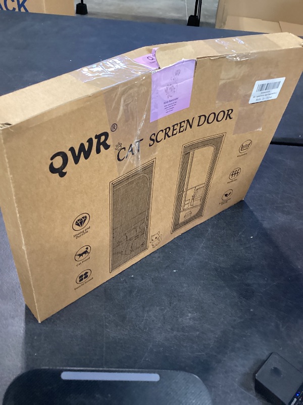 Photo 1 of Upgraded Pet Screen Door,Fits Door Opening Size 30''x 80'',Thickened Cat Resistant Mesh Screen Door for Living Room,Kitchen,Bedroom,Cat Proof Screen with Zipper Closure.