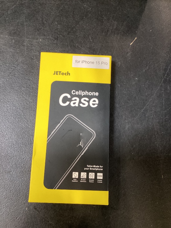 Photo 1 of JETech Ultra Slim Case for iPhone 15 Pro 6.1-Inch, Camera Lens Cover Full Protection, Lightweight Matte Finish PP Hard Minimalist Case, Support Wireless Charging (Black Titanium)