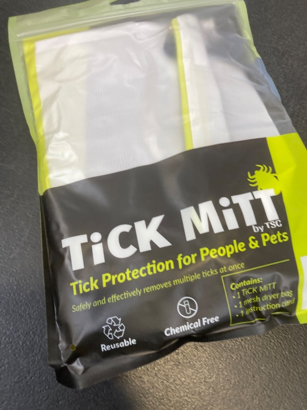 Photo 1 of TiCK MiTT Green Tick Removal Glove: Gently Remove Ticks from Humans & Pets - Chemical-Free, Durable, Portable, Easy to Use Tick Management Tool for Outdoor Adventures & Everyday Use