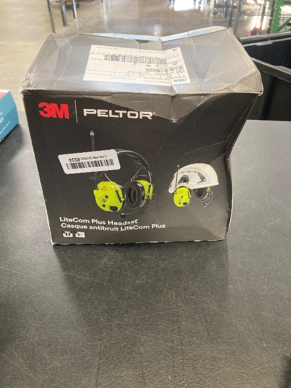 Photo 1 of 3M PELTOR LiteCom Plus Headset MT73H7A4610NA, Headband Style Hearing Protection, 2-Way Radio, Noise-Cancelling Speech Microphone, Hands-Free Protective Communication