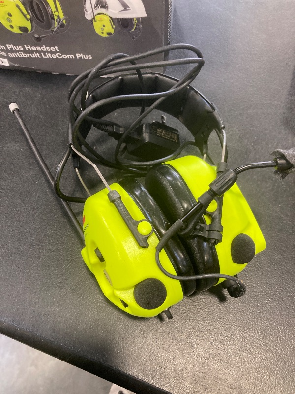 Photo 1 of 3M PELTOR LiteCom Plus Headset MT73H7A4610NA, Headband Style Hearing Protection, 2-Way Radio, Noise-Cancelling Speech Microphone, Hands-Free Protective Communication
