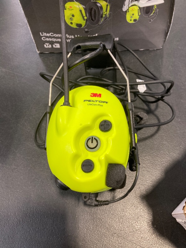 Photo 1 of 3M PELTOR LiteCom Plus Headset MT73H7A4610NA, Headband Style Hearing Protection, 2-Way Radio, Noise-Cancelling Speech Microphone, Hands-Free Protective Communication
