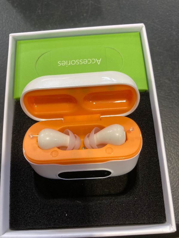 Photo 1 of EASYVAVA Hearing Aids for Seniors, Rechargeable Digital OTC Hearing Aids with UV Cleaning, AI Noise Reduction,Invisible In-Ear LED Display,32-Channel & 7-Day Standby Voice Guidance for Clear Sound