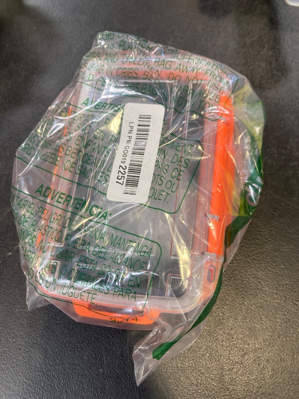 Photo 1 of Hlotmeky Small Waterproof Box Dry Box - Floating Waterproof Containers with Padding & Clear Top, Protective Case Small Watertight Storage Box for Kayak Boat Orange Micro Case