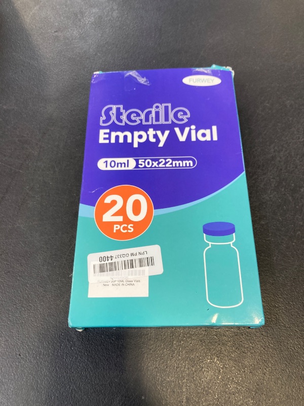 Photo 1 of 10ml Sterile Vials with Self Healing Injection Port and Sealing Cap, Glass Sterile Vials for Injections 20 Pack?Empty Vial, No Liquid?