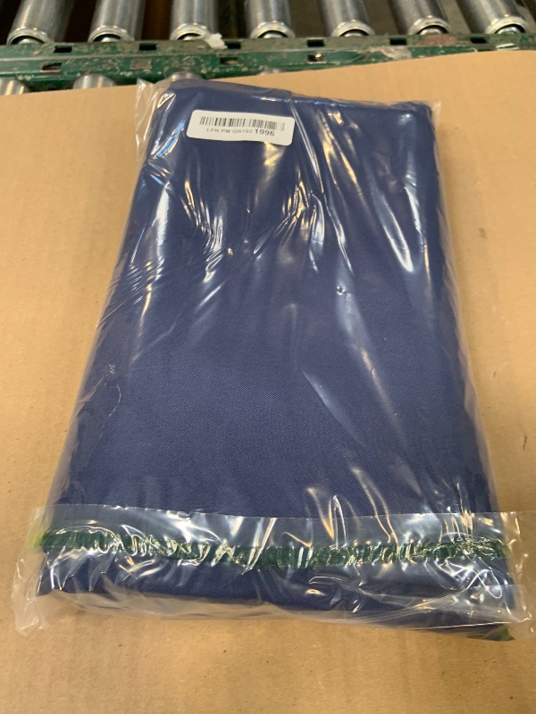 Photo 1 of Lann's Linens - 90" Round Premium Tablecloth for Wedding/Banquet/Restaurant - Polyester Fabric Table Cloth - Navy Blue