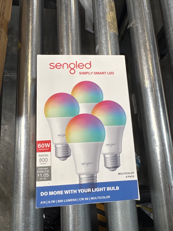 Photo 1 of Sengled Dual Mode Smart Light Bulbs with Remote & App Control, Color Changing Bulbs, RGBW LED Light Bulbs 2700K-6500K Dimmable, 60W, Local Group Control (4P No Remote, No Support Alexa & Google)