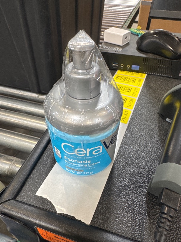 Photo 1 of CeraVe Moisturizing Cream for Psoriasis Treatment, With Salicylic Acid for Dry Skin Itch Relief & Urea for Moisturizing, Fragrance Free & Allergy Tested, 8 Oz