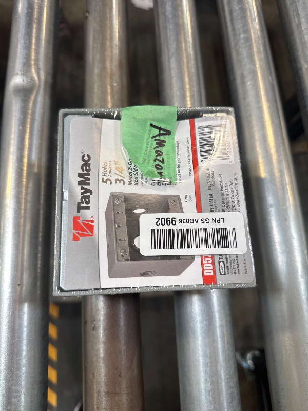 Photo 1 of TayMac 4.5 x 4.5 In. 2-Gang Gray 2-in. Deep Weatherproof Junction Box with Five .75-inch Threaded Holes, Side Lug DD575XS, Outdoor Electrical Box for Outdoor Outlet or Branch Circuit Wiring