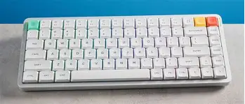 Photo 1 of nuphy Air75 V3 Low Profile Mechanical Keyboard, 75% Custom Hot Swappable Wireless Keyboard with Gasket Mount, RGB Backlit, Multi-Device Bluetooth/2.4GHz/USB-C for Mac Windows, White-Brown Nano Switch