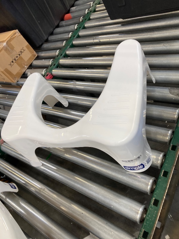 Photo 1 of Squatty Potty Simple Curve Bathroom Toilet Stool 7" White
