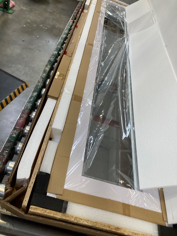 View 2 of COSHOMER Bifold Doors for 60" x 80" Opening, 1-lite Mirror Closet Folding Doors with Hardware kit Included, Easy Assembly, White