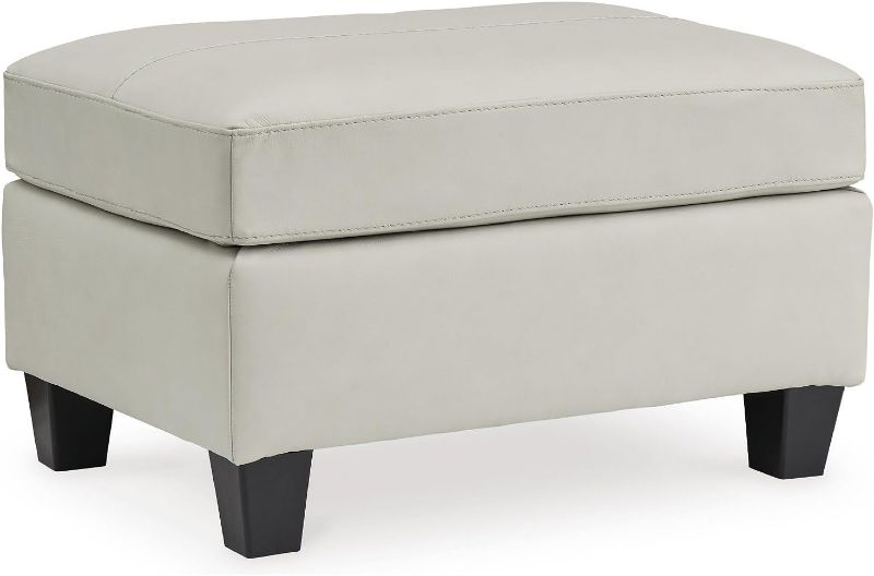 Photo 1 of 4770423 Ashley Furniture Genoa Oversized Chair WITH -----Signature Design by Ashley Genoa Contemporary Chic Leather Ottoman, Cream-----FACTORY SEALED ---PLEASE BRING A TRUCK UPON PICK UP ITEMS ARE XL 

