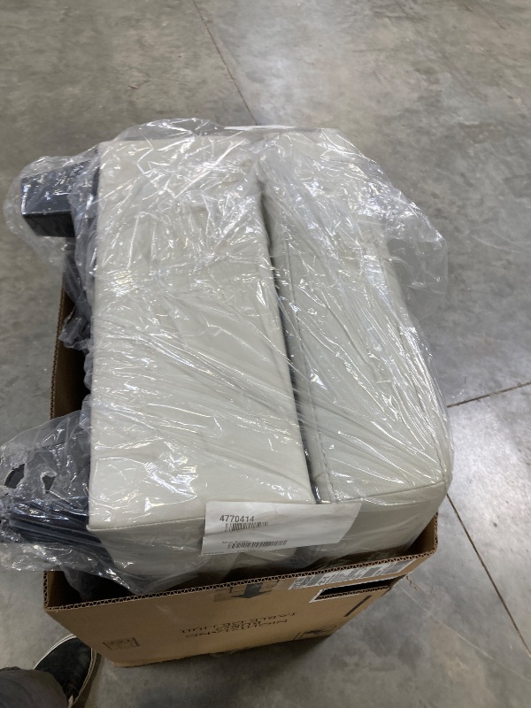 Photo 1 of 4770423 Ashley Furniture Genoa Oversized Chair WITH -----Signature Design by Ashley Genoa Contemporary Chic Leather Ottoman, Cream-----FACTORY SEALED ---PLEASE BRING A TRUCK UPON PICK UP ITEMS ARE XL 

