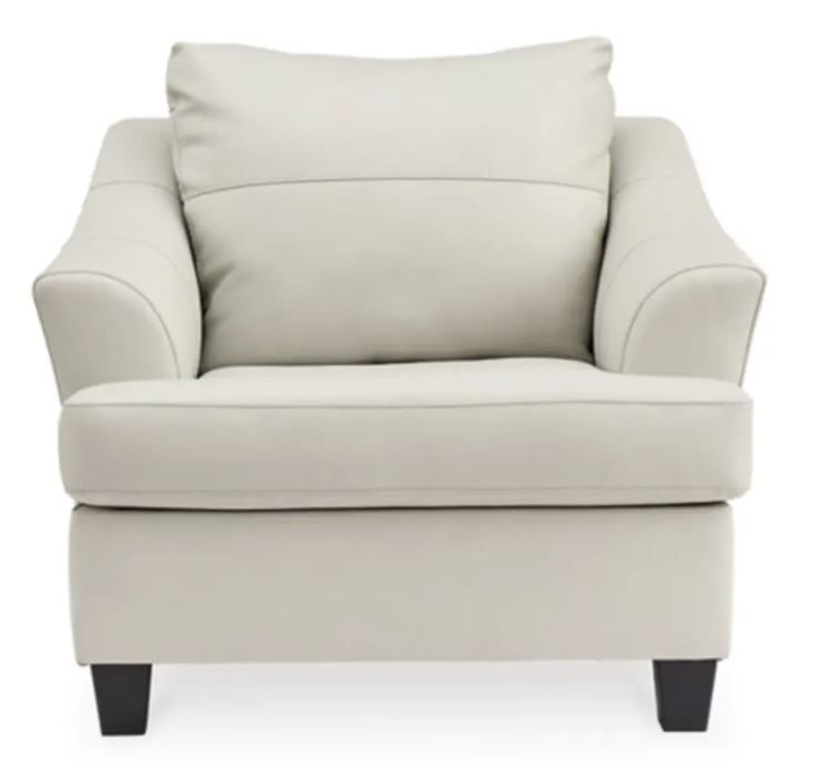 Photo 1 of 4770423 Ashley Furniture Genoa Oversized Chair WITH -----Signature Design by Ashley Genoa Contemporary Chic Leather Ottoman, Cream-----FACTORY SEALED ---PLEASE BRING A TRUCK UPON PICK UP ITEMS ARE XL 

