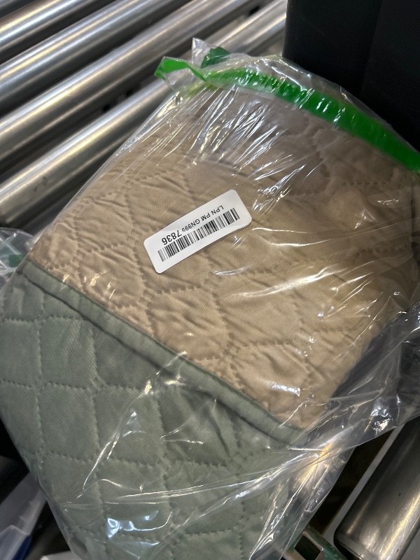 Photo 1 of ISSUNTEX Double Protection 100% Waterproof Chair Sofa Covers for Living Room, Reversible Furniture Protector for Dogs, Pets, Kids (Chair, Greyish Green/Beige)