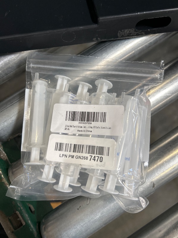 Photo 1 of 12 Pack 10 ml Plastic Syringe, luer Slip Syringe, Used in Scientific Laboratories, Liquid refilling, DIY Crafts, Scientific Labs by Labfil