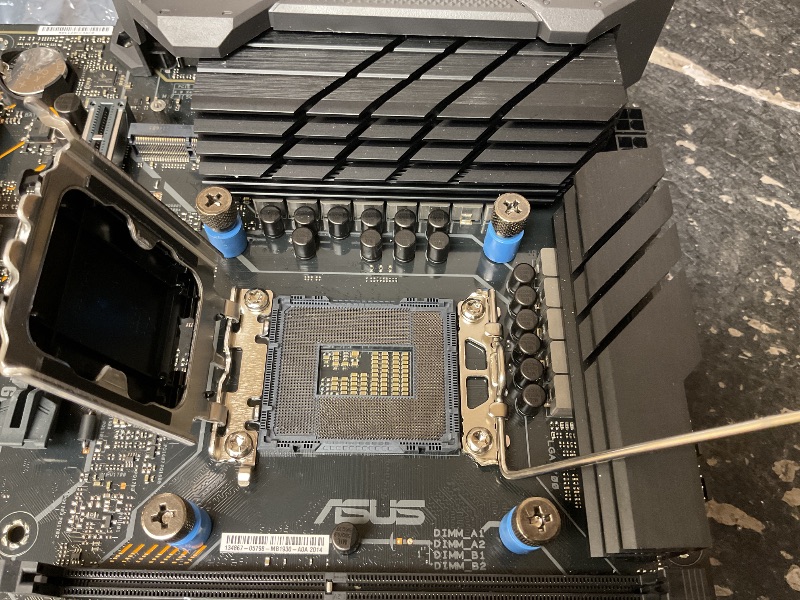 View 4 of ASUS TUF Gaming B850M-PLUS WiFi AMD AM5 B850 mATX Motherboard, 14+2+1 80A DrMOS Stages, DDR5, PCIe 5.0, 3X M.2, Wi-Fi 6E, 2.5Gb LAN, DP, HDMI™, USB 10Gbps & 20Gbps Type-C®, BIOS Flashback™, Aura Sync