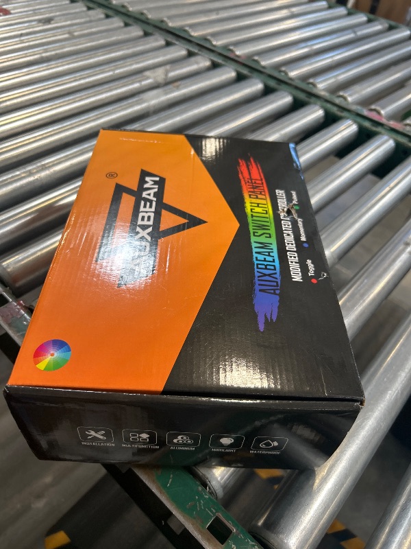 Photo 1 of Auxbeam 8 Gang Switch Panel RB80 XL 5.3 Inch RGB Switch Pod Toggle Momentary Pulsed 12-24V Led Switch Panel Auxiliary Circuit Control Relay System for Truck Car Offroad UTV Waterproof 3 Years Warranty