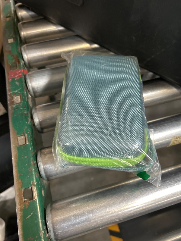 Photo 1 of Baval Storage Case Compatible with Yoto Mini (2024 Edition) Kids Screen-Free Bluetooth Audio Player,Transparent Card Bag can hold up to 36 cards(Light Blue Case,Green Zipper)