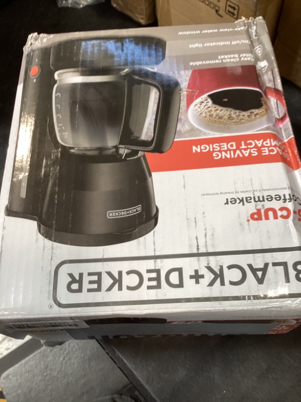 Photo 1 of BLACK+DECKER 5-Cup Coffeemaker, DCM600B Black