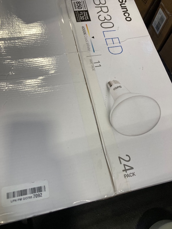 Photo 1 of Sunco 24 Pack BR30 Light Bulbs LED, Recessed Can Light Bulbs, Indoor Flood Bulb, 850 LM, 11W (65W Equivalent), 4000K Cool White, Dimmable, E26 Base, for Home, Kitchen, Bedroom UL