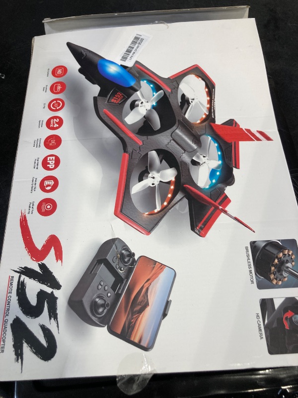 Photo 1 of BEZGAR Brushless RC Plane with Camera | 2.4GHZ Remote Control Airplane, 6-axis Gyro Stunt Plane for Kids, RC Helicopter, 360°Flip Jet Fighter for Beginners with LED Navigation Lights