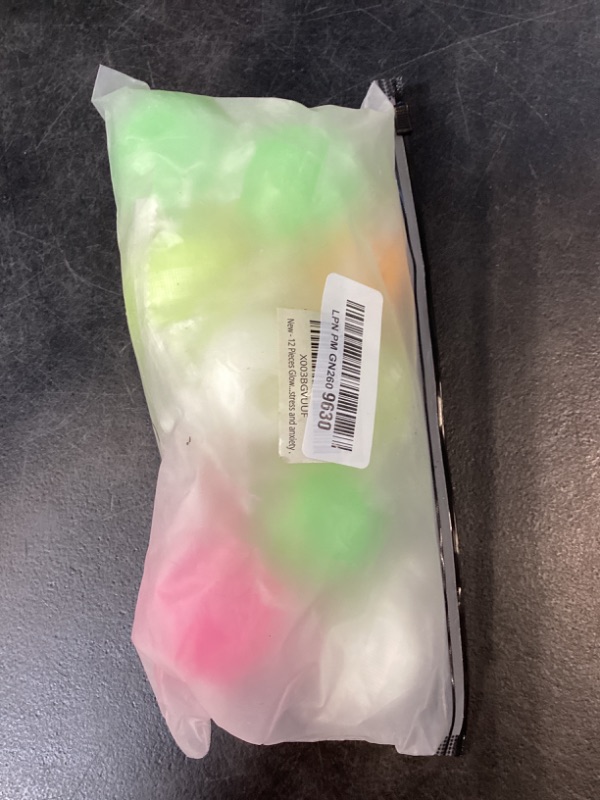 Photo 1 of 12 Pieces Glowing Sticky Balls, Very Elastic Squishy Balls That Glow in The Dark and Stick to The Ceiling, Ceiling Balls Great for Children's Parties, Stress Relieving Balls for Stress and Anxiety .