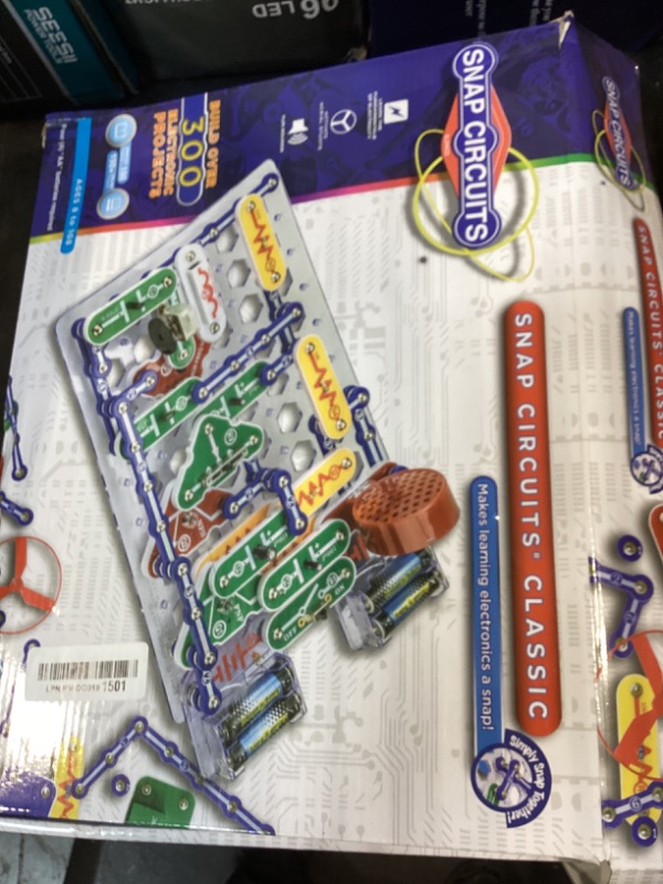 Photo 1 of Snap Circuits Classic SC-300 Electronics Exploration Kit | Over 300 Projects | Full Color Manual Parts | STEM Educational Toy for Kids 8+ 2.3 x 13.6 x 19.3 inches